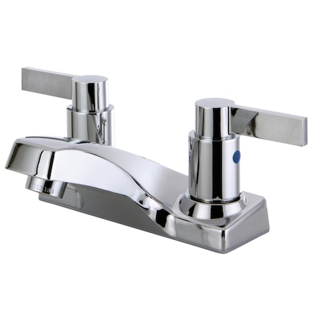 Nuvofusion FB2201NDL 4-Inch Centerset Bathroom Faucet with Plastic Pop-Up FB2201NDL